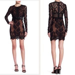 •Kendall & Kylie• Black Long-Sleeve Lace Dress